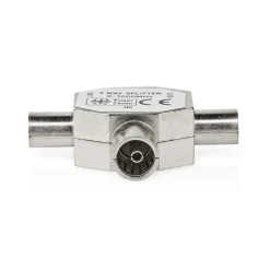 Nedis satelliet- en antenne-adapter Fresh Green Box 2x coax mannelijk - IEC (coax) vrouwelijk zilver