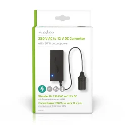 Nedis - Spanningsomvormer | 230 V AC - 12 V DC | 60 W