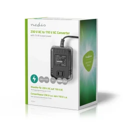 Nedis - Stroomomvormer | 230 V AC - 110V AC | 75 W | Ongeaarde USA-Uitgang