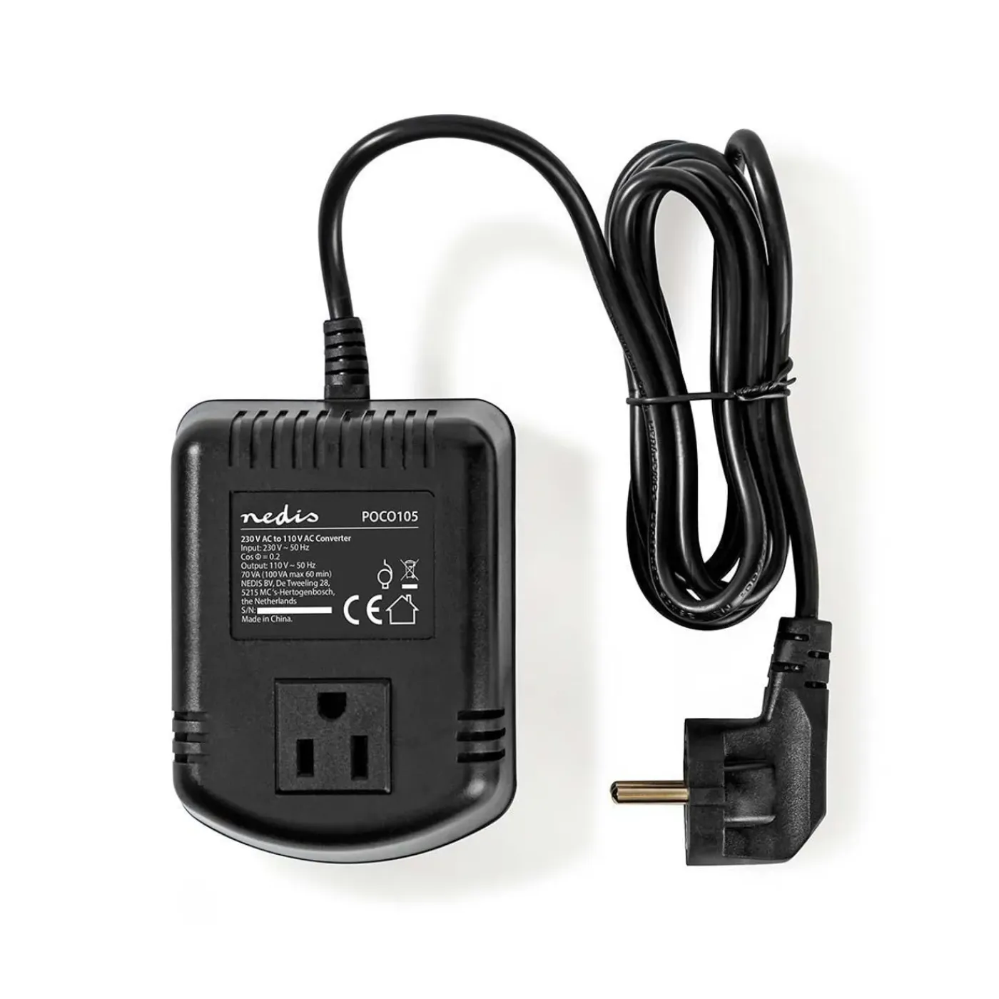 Nedis - Stroomomvormer | 230 V AC - 110V AC | 100 W | Earthed USA-Uitgang