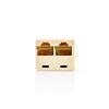 Nedis Telecom-Netwerksplitter Fresh Green Box RJ45 vrouwelijk - 2x RJ45 ivoor