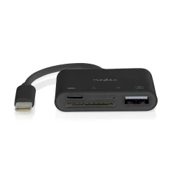 Nedis USB-Hub - USB-C naar USB-A/USB-C - Zwart