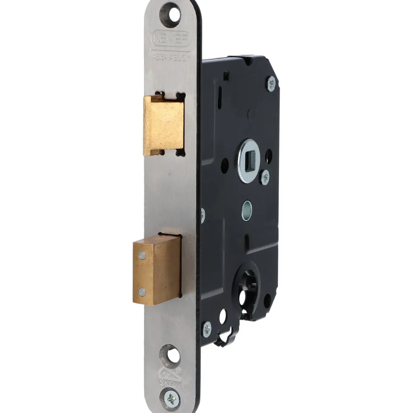 Nemef Cilinderslot Insteekslot Slot Voor Binnendeur 1269/3 - Zwart - 55mm