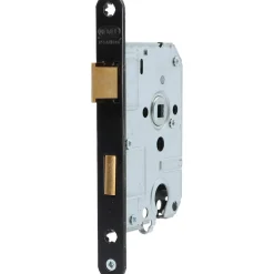 Nemef Cilinderslot Insteekslot Slot Voor Binnendeur 1269/3 - Zwart - 55mm