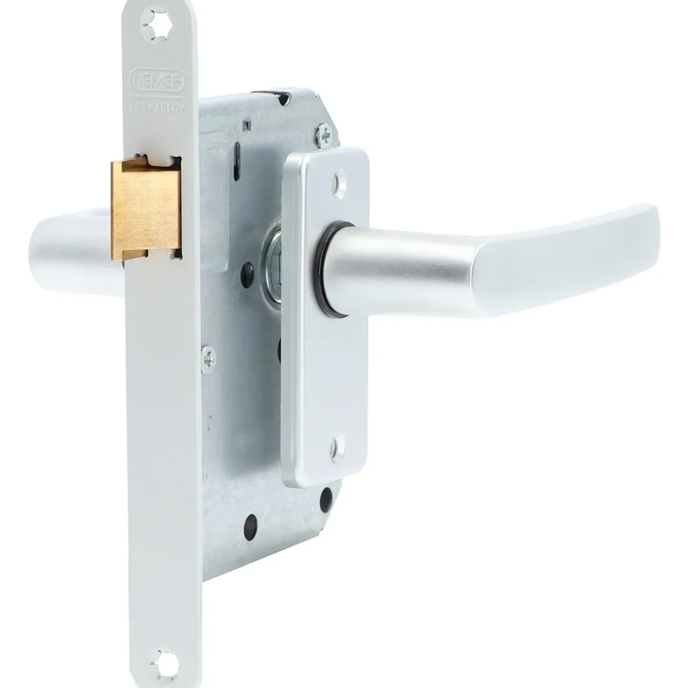 Nemef Cilinderslot Insteekslot Slot Voor Binnendeur 1269/3 - Zwart - 55mm