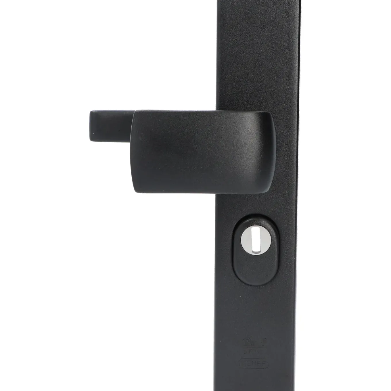 Nemef Veiligheidsbeslag voor deur 3415-II - Aluminium Zwart - SKG*** Kerntrekbeveiliging Vaste Knop - PC55mm