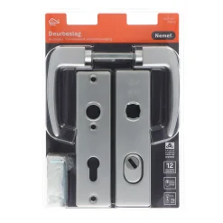 Nemef Veiligheidsbeslag voor Deur 3407-II - Aluminium Zilver - SKG*** Kerntrekbeveiliging - PC72mm