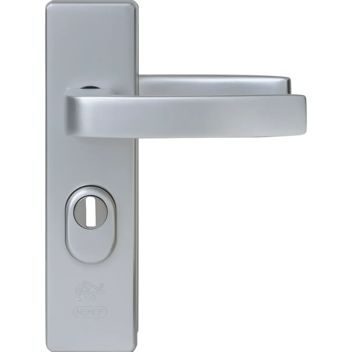 Nemef Veiligheidsbeslag voor Deur 3407-II - Aluminium Zilver - SKG*** Kerntrekbeveiliging - PC55mm