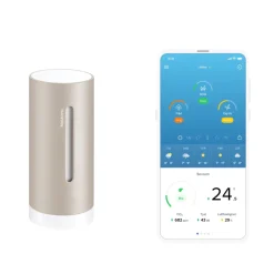Netatmo Weerstation Original + Binnenmodule 2e Generatie + Regenmeter - Zand