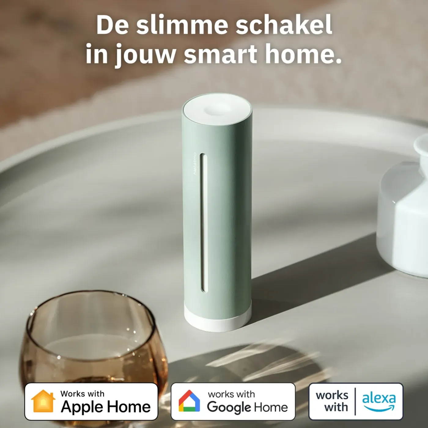 Netatmo Weerstation Set Original + Binnenmodule + Regenmeter + Windmeter - Munt