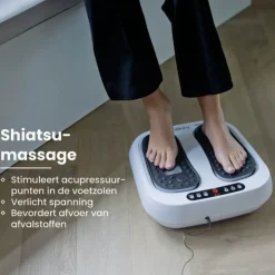 Nexxt Been- En Voetmassageapparaat Met Shiatsu En Afstandsbediening Zwart/grijs