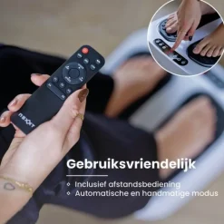 Nexxt Been- En Voetmassageapparaat Met Shiatsu En Afstandsbediening Zwart/grijs