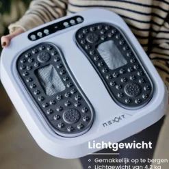 Nexxt Been- En Voetmassageapparaat Met Shiatsu En Afstandsbediening Zwart/grijs