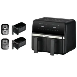 Nexxt Dual Basket Airfryer 8 Liter Met 2 Manden En Touchscreen