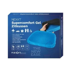 Nexxt Gel Zitkussen Ergonomisch Zwart 40 X 37 X 4 cm