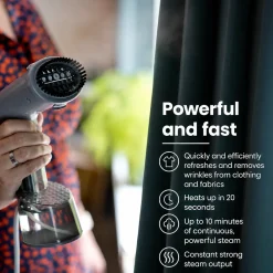 Nexxt 2-in-1 Kledingstomer 1400w Met Afneembare Watertank - Transparant