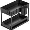 Nexxt Keukenkast Organizer 2 Lagen Met Uitschuifbare Lade En Accessoires - Zwart