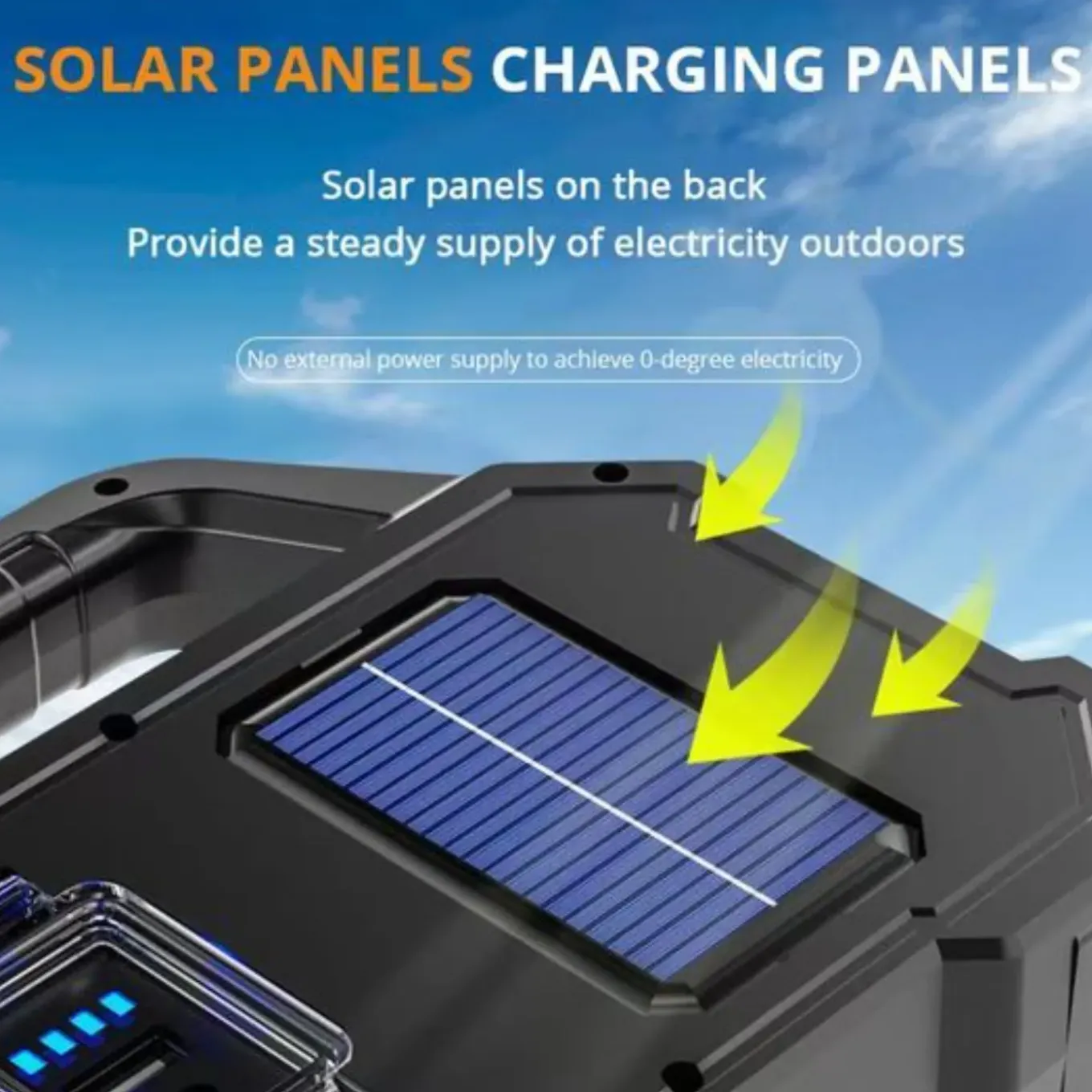 Nexxt Solar Flashlight Oplaadbare Zaklamp Met Zonnepaneel En Powerbank