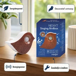 Nexxt Vogelgeluiden Vogel - Met Sensor - Hout