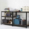 Nordevik Stellingkast - 2 Stuks - 180x90x40cm - Opbergrek - Zwart