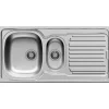 Overig Nord inox spoelbak Aurore 1 kom + 1/2 kom + afdruipplaat roestvrij staal