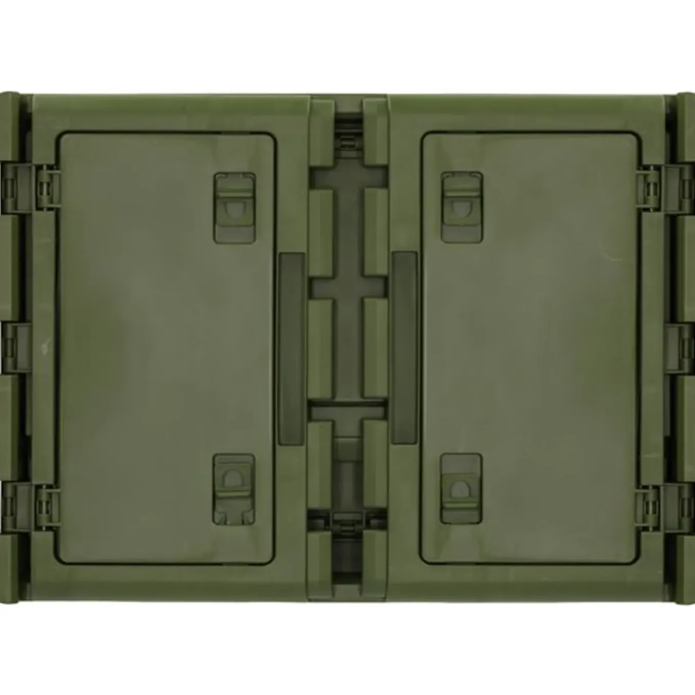 Norländer Opvouwbare Opbergkrat Met Houten Deksel En Koeltas 43,7 X 30,7 X - 25cm - Groen