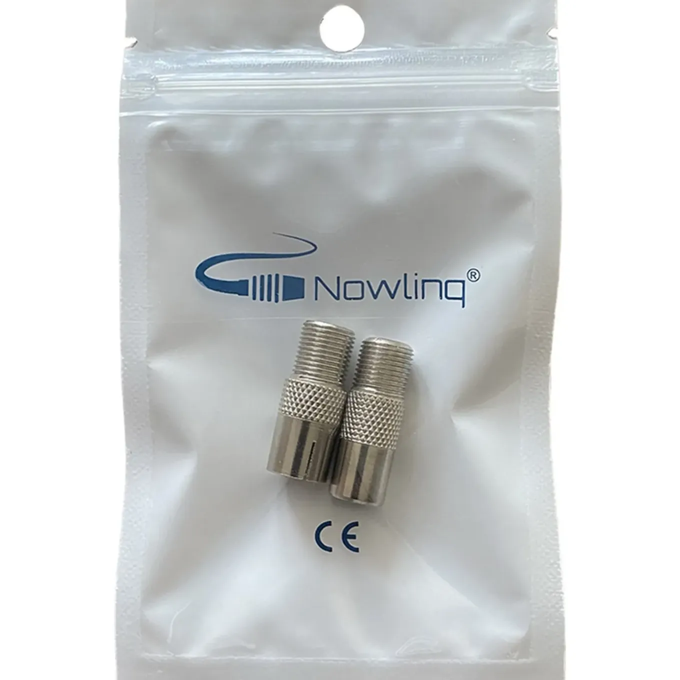 Nowlinq F naar COAX adapters. Set van 2 (mannelijk en vrouwelijk)