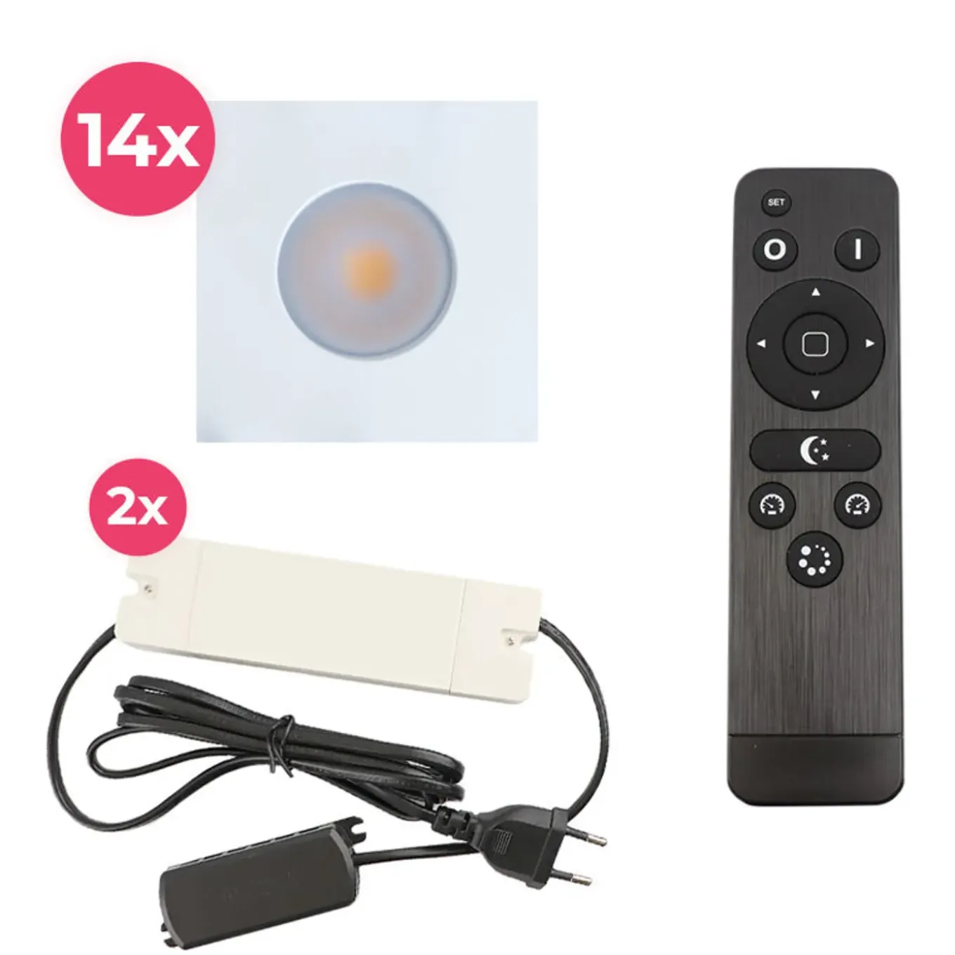 Olucia - Dico - Inbouw Veranda Lamp - Wit - 14l