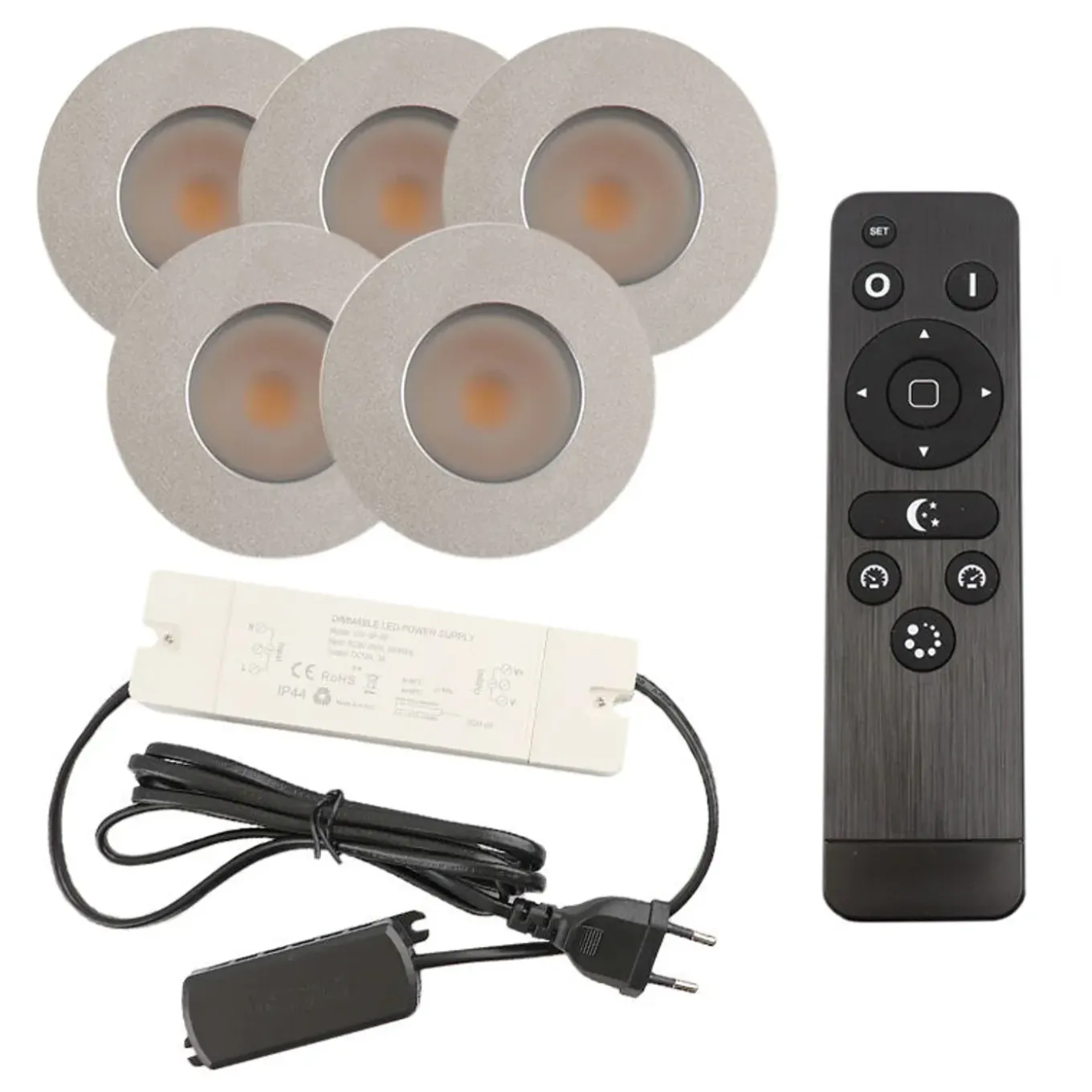 Olucia - Dico - Inbouw Veranda Lamp - Chroom - 5l