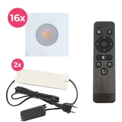 Olucia - Dico - Inbouw Veranda Lamp - Wit - 16l
