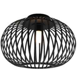 Olucia - Lieve - Badkamer Plafondlamp - Zwart