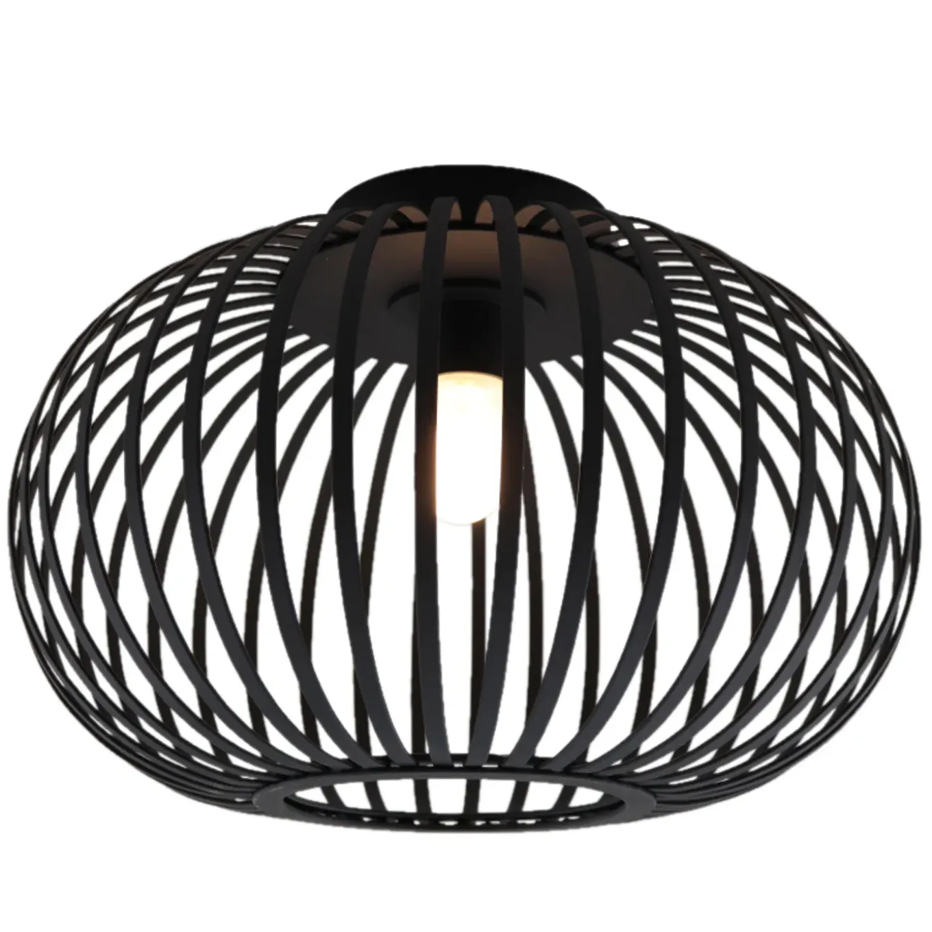 Olucia - Lieve - Badkamer Plafondlamp - Zwart