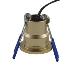 Olucia - 4 Messing Veranda Inbouwspots Dico, Ip65, Incl. Aansluitset En Afstandbediening