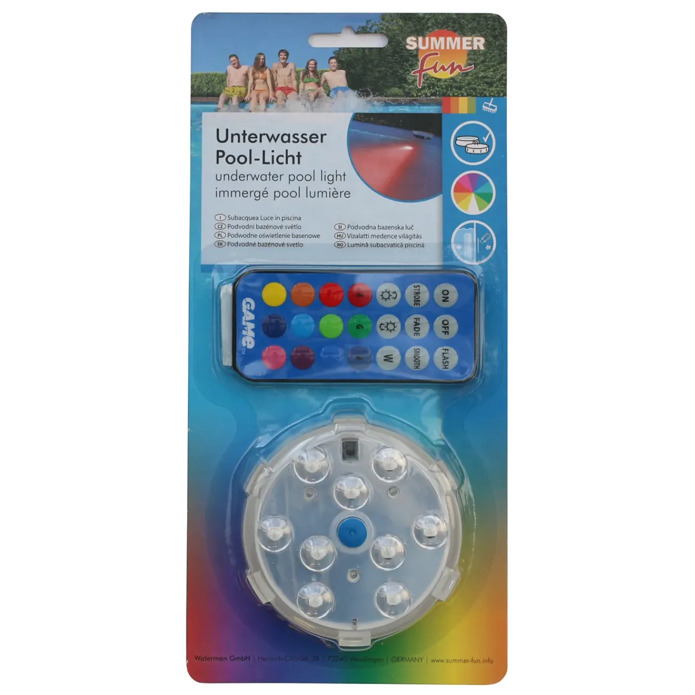 Summer Fun Onderwater verlichting+bediening