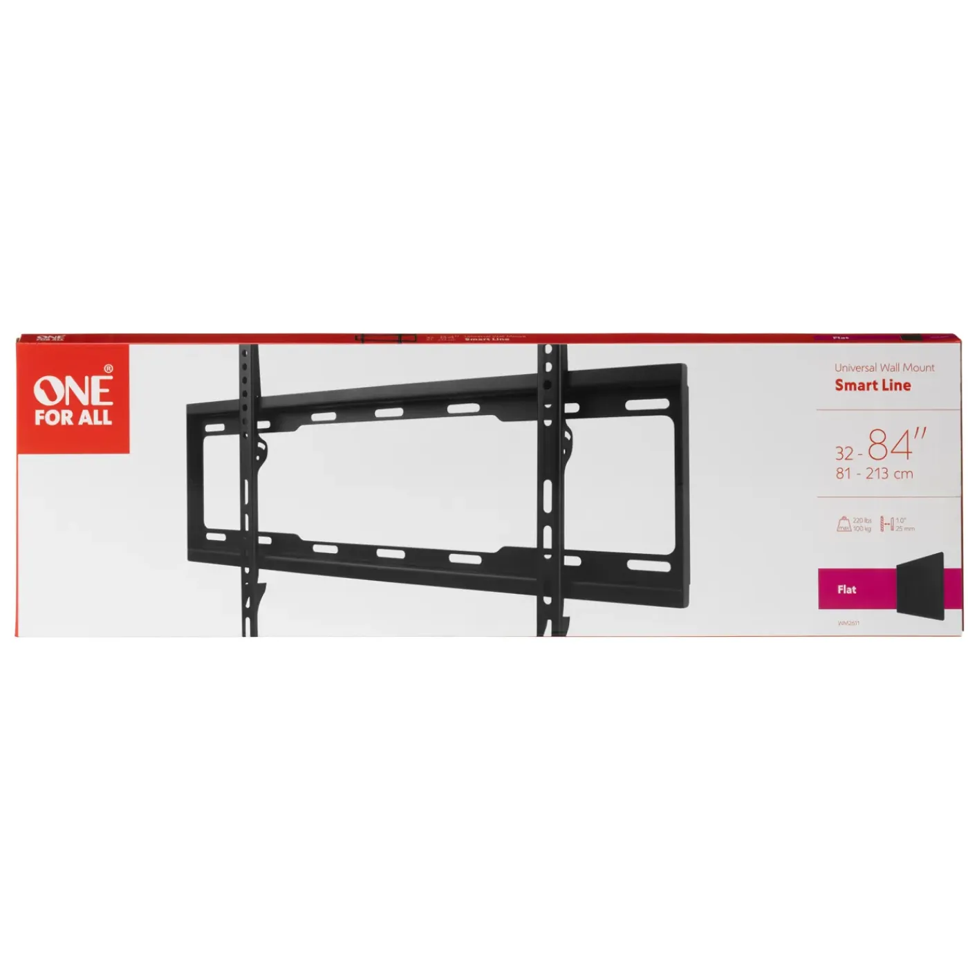 One for All Tv Beugel - Smart Flat - 32-90 Inch - 100kg - Wm2611
