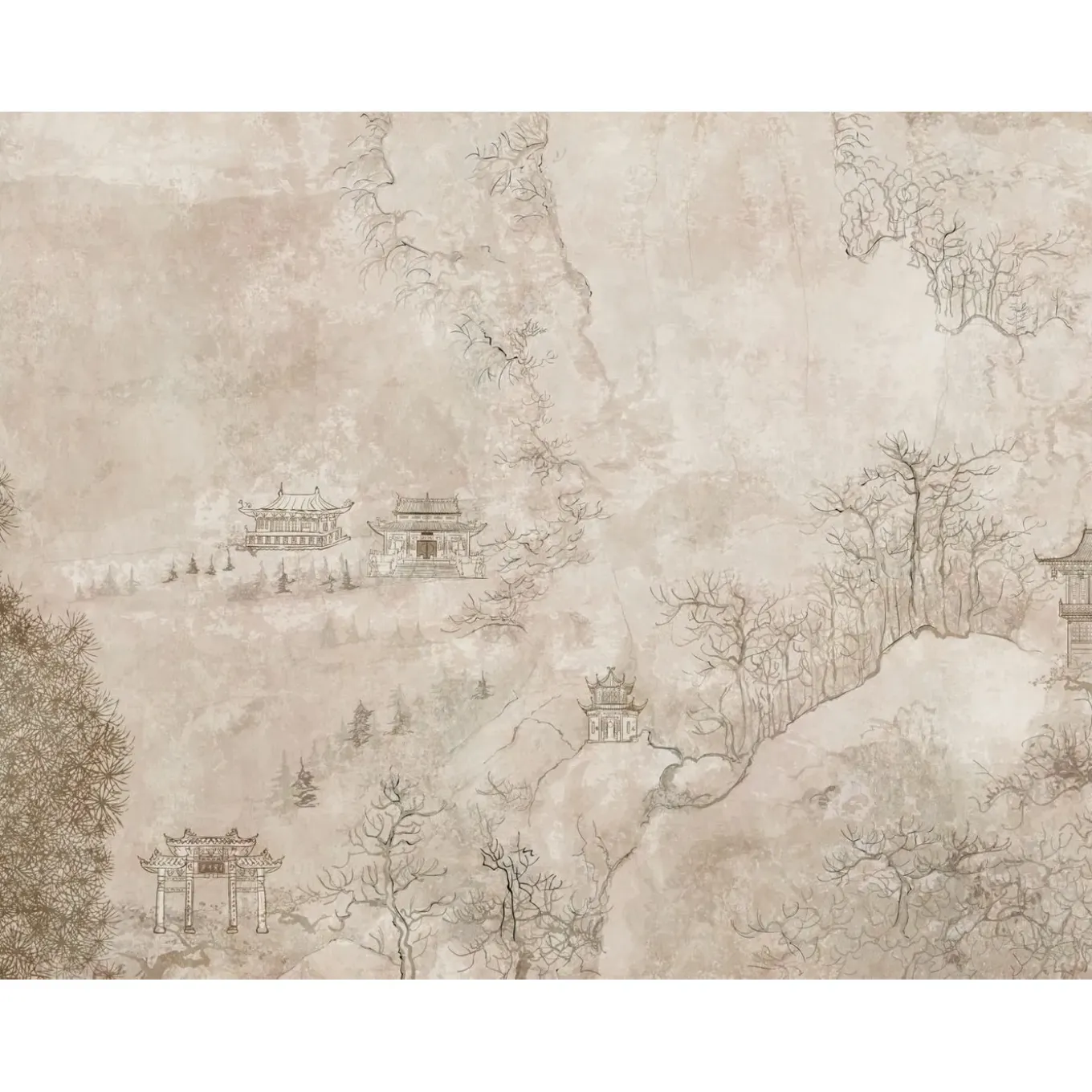 One Wall One Role Fotobehang Oosters Motief Beige - 371 X 280 Cm - As-382471