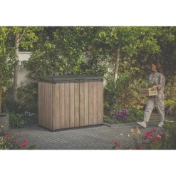 Keter Opbergbox Store It Out Ashwood - Kunststof - Bruin - 82x141x120cm - 1150L