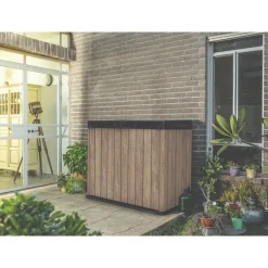 Keter Opbergbox Store It Out Ashwood - Kunststof - Bruin - 82x141x120cm - 1150L