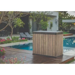 Keter Opbergbox Store It Out Ashwood - Kunststof - Bruin - 82x141x120cm - 1150L