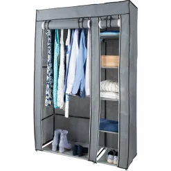 LG Life's green Opvouwbare Stoffen Kledingkast - 110 X 45 X 175 Cm - Grijs