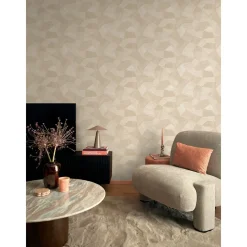 Origin Wallcoverings Behang Grafisch 3d Motief Zandkleurig - 53 Cm X 10.05 M - 347983