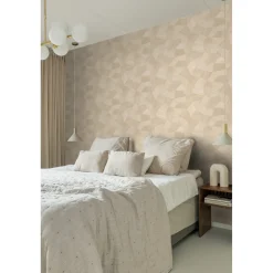 Origin Wallcoverings Behang Grafisch 3d Motief Zandkleurig - 53 Cm X 10.05 M - 347983