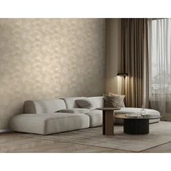 Origin Wallcoverings Behang Grafisch 3d Motief Zandkleurig - 53 Cm X 10.05 M - 347983