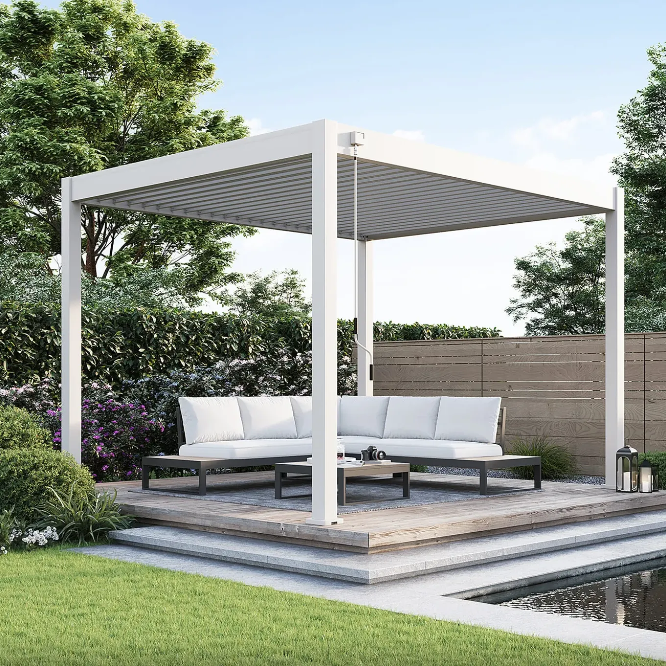 Orion Comfort Overkapping - 300x360 Cm - Kiezelgrijs
