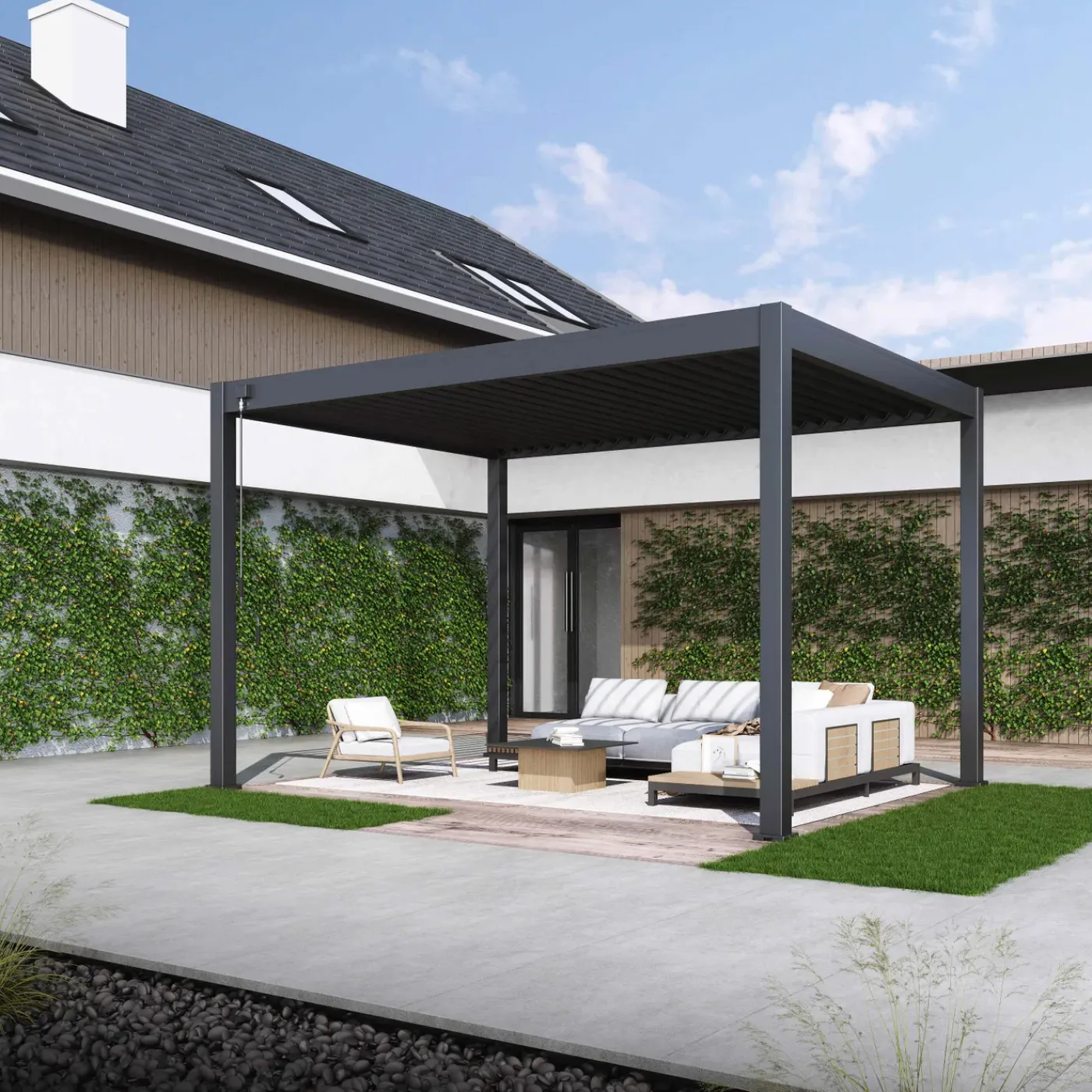 Orion Comfort Overkapping - 300x400 Cm - Antraciet