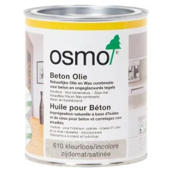 Osmo Impregneermiddel - Beton Olie 610, Kleurloos Zijdemat - 0.75 Liter - Impregneermiddel Steen