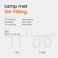 Osram Halogeen Insteeklamp Gy6.35 - 20w 300lm 2800k 12v - Warm Wit Licht - Dimbaar - 1 Stuk