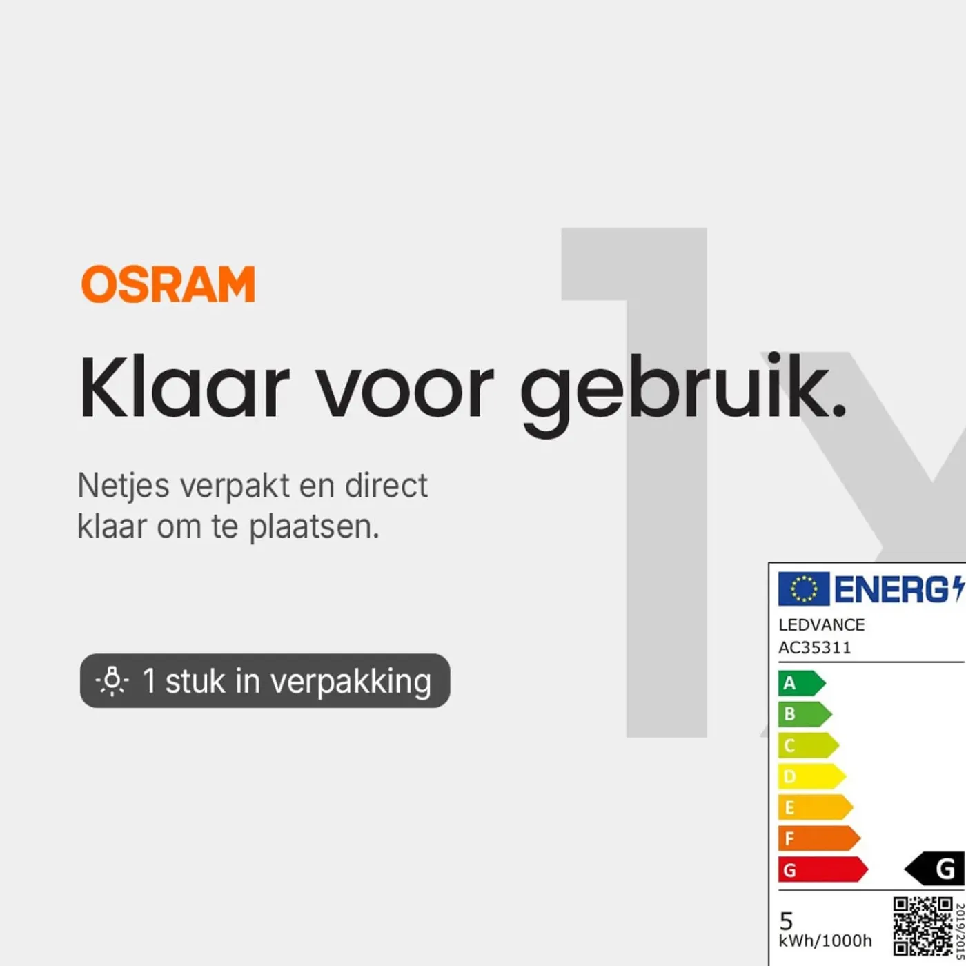 OSRAM Halogeen Insteeklamp Gy6.35 - 5w 55lm 2800k 12v - Warm Wit Licht - Dimbaar - 1 Stuk