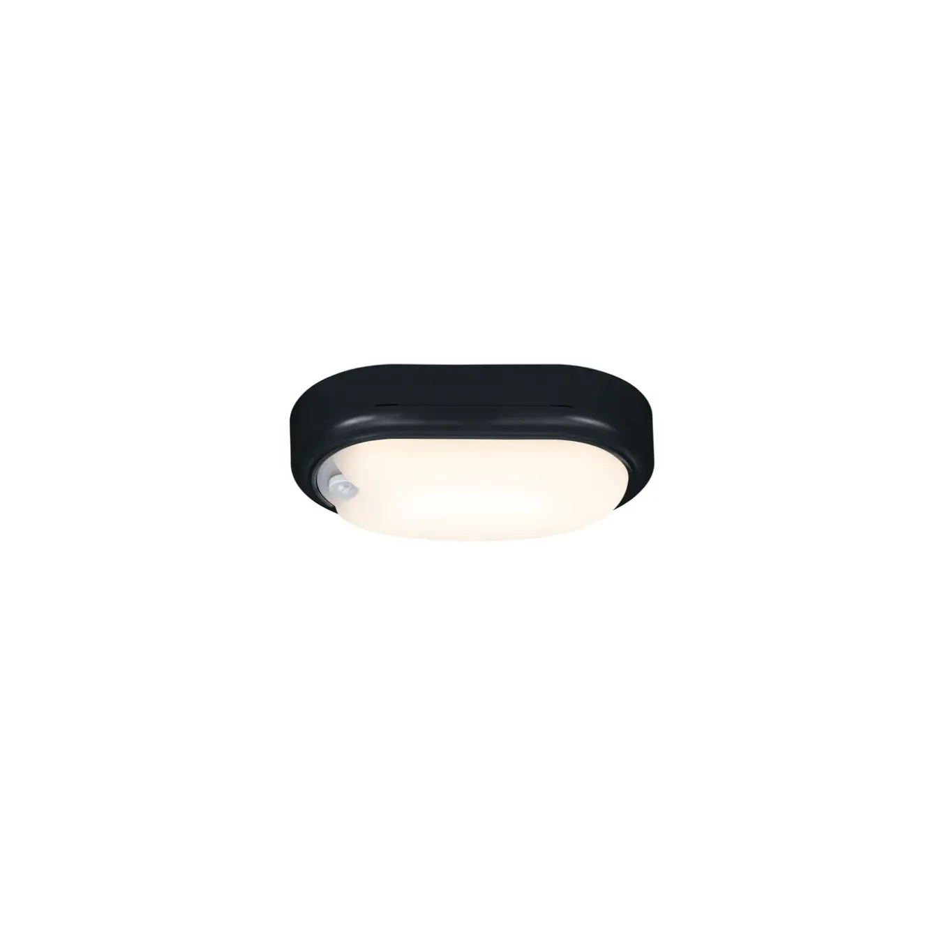 Osram LED Bulkhead Motus Oval - Zwart - IP65 - 15W - met Bewegingssensor