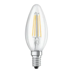 Osram Ledfilamentlamp Kaars - D3,5cm - Warm Wit - E14 - 4W - 3 stuks